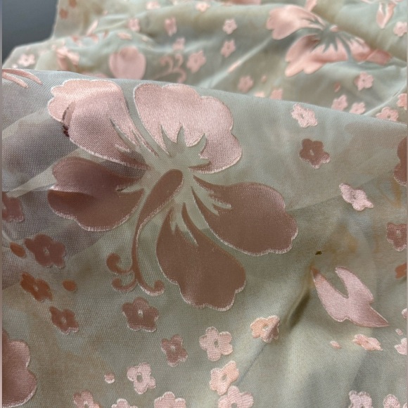 Lew Magram Vintage Y2K Silk Blend Maxi Dress Sz 10 - Picture 11 of 11